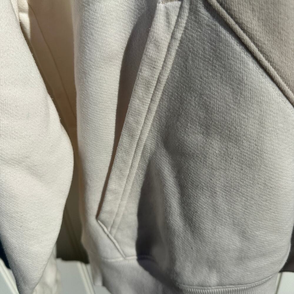 Alo Yoga Make Waves Hoodie Ivory Bone Gravel XS Womens / XXS Mens Sweatshirt EUC - Picture 15 of 16